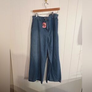 Roxy Women's Light Blue Flare/Wide leg Jeans